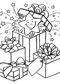 Fisă de colorat cu Craciun cadouri de colorat p11