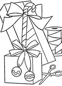 Fisă de colorat cu Craciun cadouri de colorat p13