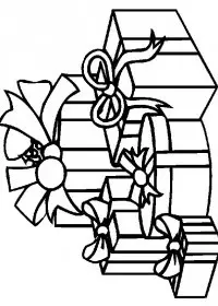 Fisă de colorat cu Craciun cadouri de colorat p16