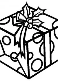 Fisă de colorat cu Craciun cadouri de colorat p18