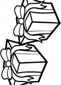 Fisă de colorat cu Craciun cadouri de colorat p20