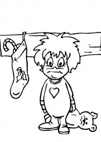 Fisă de colorat cu Craciun cadouri de colorat p32