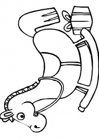 Fisă de colorat cu Craciun cadouri de colorat p35