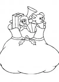 Fisă de colorat cu Craciun cadouri de colorat p40