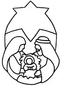 Fisă de colorat cu Craciun cei trei magi de colorat p14