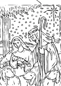 Fisă de colorat cu Craciun cei trei magi de colorat p15