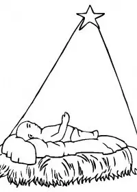 Fisă de colorat cu Craciun cei trei magi de colorat p19