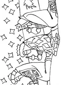 Fisă de colorat cu Craciun cei trei magi de colorat p35