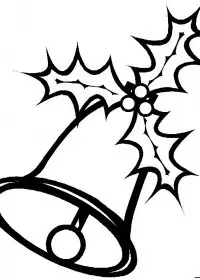 Fisă de colorat cu Craciun clopotei de colorat p03