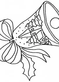 Fisă de colorat cu Craciun clopotei de colorat p04