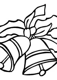 Fisă de colorat cu Craciun clopotei de colorat p09