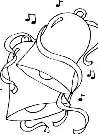 Fisă de colorat cu Craciun clopotei de colorat p11