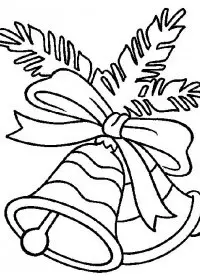 Fisă de colorat cu Craciun clopotei de colorat p12