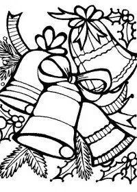 Fisă de colorat cu Craciun clopotei de colorat p15