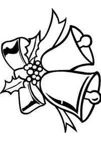 Fisă de colorat cu Craciun clopotei de colorat p16