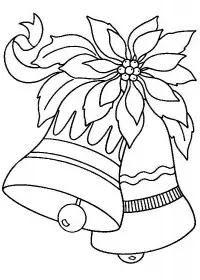 Fisă de colorat cu Craciun clopotei de colorat p18