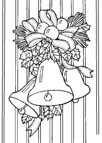 Fisă de colorat cu Craciun clopotei de colorat p21