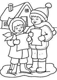 Fisă de colorat cu Craciun copii de colorat p07