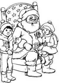 Fisă de colorat cu Craciun copii de colorat p09