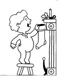 Fisă de colorat cu Craciun copii de colorat p12