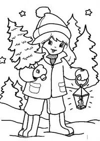 Fisă de colorat cu Craciun copii de colorat p14