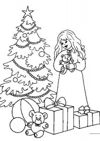 Fisă de colorat cu Craciun copii de colorat p19