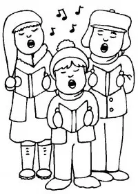 Fisă de colorat cu Craciun copii de colorat p21