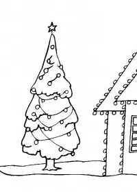 Fisă de colorat cu Craciun decoratiuni de colorat p11