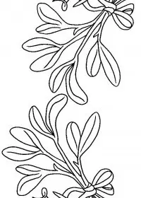 Fisă de colorat cu Craciun decoratiuni de colorat p22