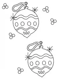 Fisă de colorat cu Craciun globuri de colorat p03