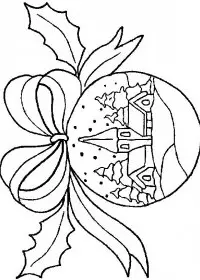 Fisă de colorat cu Craciun globuri de colorat p04