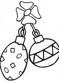 Fisă de colorat cu Craciun globuri de colorat p08