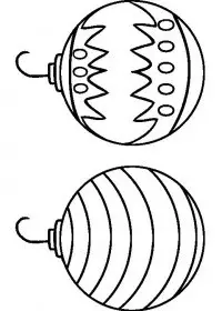 Fisă de colorat cu Craciun globuri de colorat p09