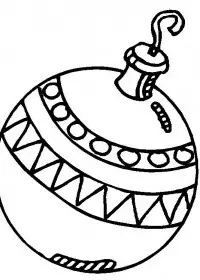 Fisă de colorat cu Craciun globuri de colorat p12