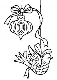Fisă de colorat cu Craciun globuri de colorat p16