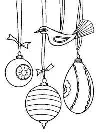 Fisă de colorat cu Craciun globuri de colorat p17