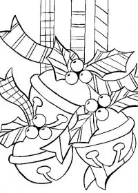 Fisă de colorat cu Craciun globuri de colorat p18