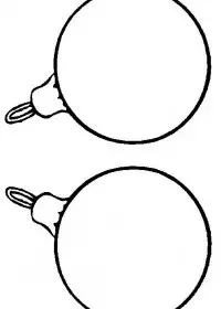 Fisă de colorat cu Craciun globuri de colorat p21