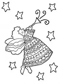 Craciun Ingerasi de colorat