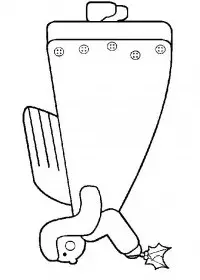 Fisă de colorat cu Craciun ingerasi de colorat p11