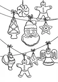 Fisă de colorat cu Craciun ornamente de colorat p05