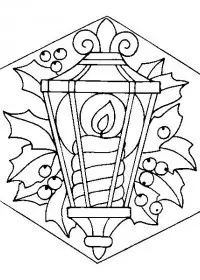 Fisă de colorat cu Craciun ornamente de colorat p06