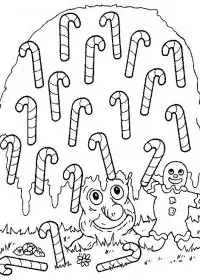 Fisă de colorat cu Craciun ornamente de colorat p17