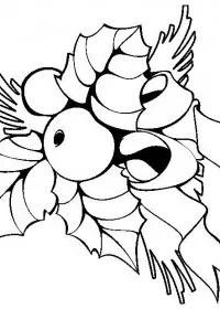 Fisă de colorat cu Craciun ornamente de colorat p22