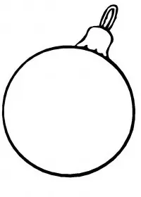 Fisă de colorat cu Craciun ornamente de colorat p25