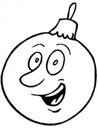 Fisă de colorat cu Craciun ornamente de colorat p26