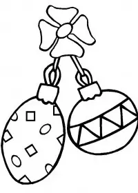 Fisă de colorat cu Craciun ornamente de colorat p35