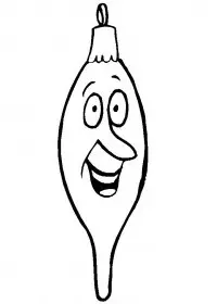 Fisă de colorat cu Craciun ornamente de colorat p45