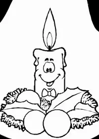 Fisă de colorat cu Craciun ornamente de colorat p51