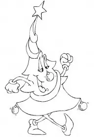 Fisă de colorat cu Craciun ornamente de colorat p55